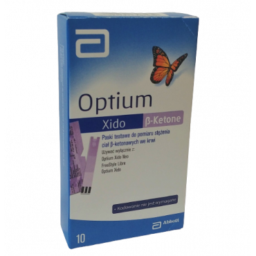 Optium Xido ™ test strips for measuring ß-ketone bodies in the blood - 10pcs.