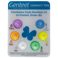 Genteel Replacement Contact Tips – Rainbow (6 pack)