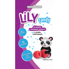 Lily candy with a set of vitamins raspberry flavor 40g
