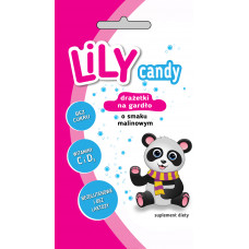 Lily candy for sore throat raspberry flavor 40g