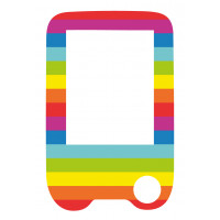 Sticker with a protective foil for the FreeStyle Libre reader - Rainbow