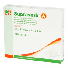 Suprasorb® A - 10cm x 10cm - 1 piece - sterile dressing with calcium alginate fibers