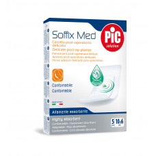 Soffix-Med 6x10cm (5pcs) antibacterial postoperative adhesive bandages