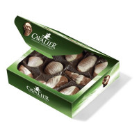 Pralines of Belgian milk chocolate sweetened with stevia, sugar-free, 125g