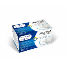 Droplet® 32G 8mm x 0.23mm pen needles - 100 pcs