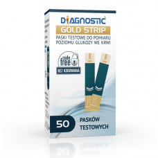 Diagnostic GOLD glucose test strips 50 pieces