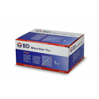 BD MICRO-FINE PLUS INSULIN SYRINGES U-100 1ML 0,33MM (29G) X 12,7MM - BOX OF 100