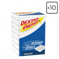 Zestaw 10 kostek glukozy DEXTRO ENERGY Classic – 40g (8 pastylek)