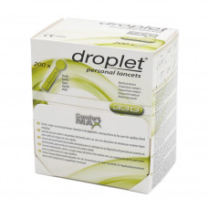 Droplet lancets 33G (0.20mm) universal 200 pieces pack