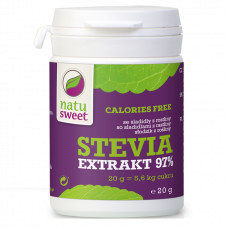 Stevia, pure extract, 97% Rebaudioside A, 20g