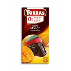 Bitter chocolate with mango, no sugar, Torras - 75 g